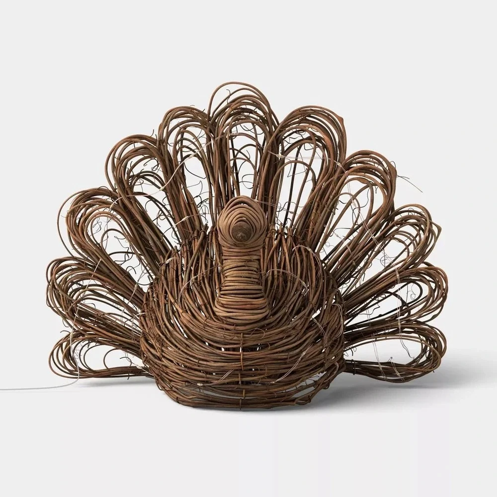Large Woven Lit Fall Turkey -Threshold, Target Thanksgiving Decor